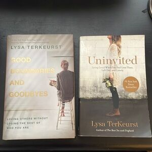 2 Christian books by Lysa Terkeurst